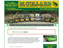 Tablet Screenshot of mcollardwaste.co.uk